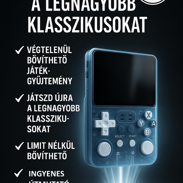 Pixel Mester™ Retró Konzol + AJÁNDÉK MODERN JÁTÉK BŐVÍTÉS
